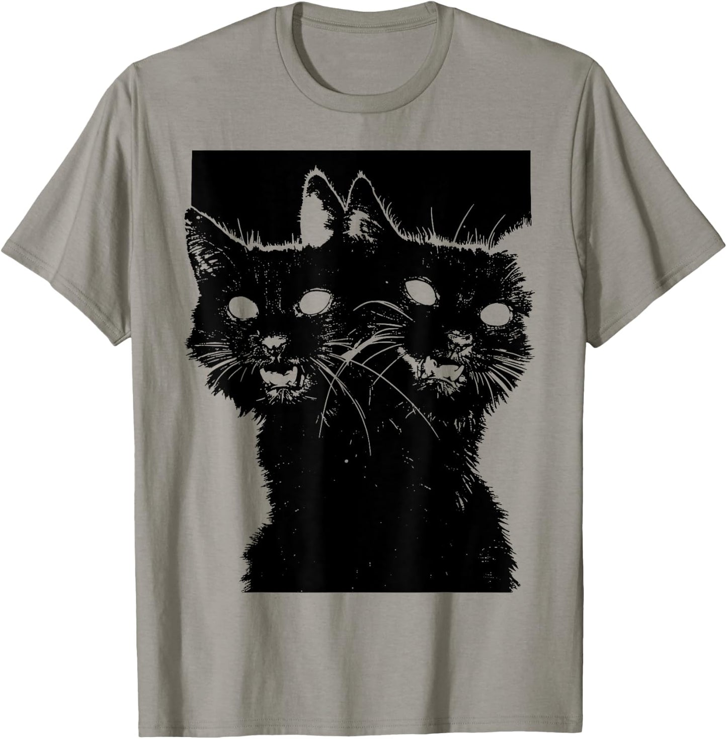90s Grunge Cats | Occult Y2K Punk Pastel Goth Aesthetic T-Shirt - T-Shirt | Sand