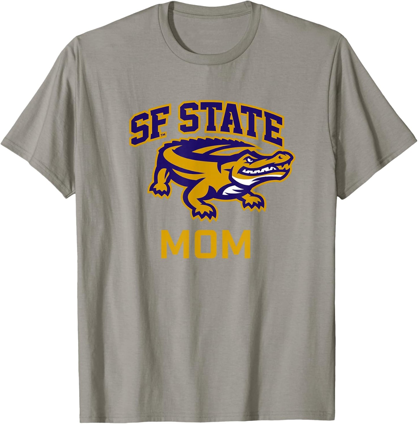 San Francisco State SFSU Gators Arched Mom T-Shirt - T-Shirt | Sand