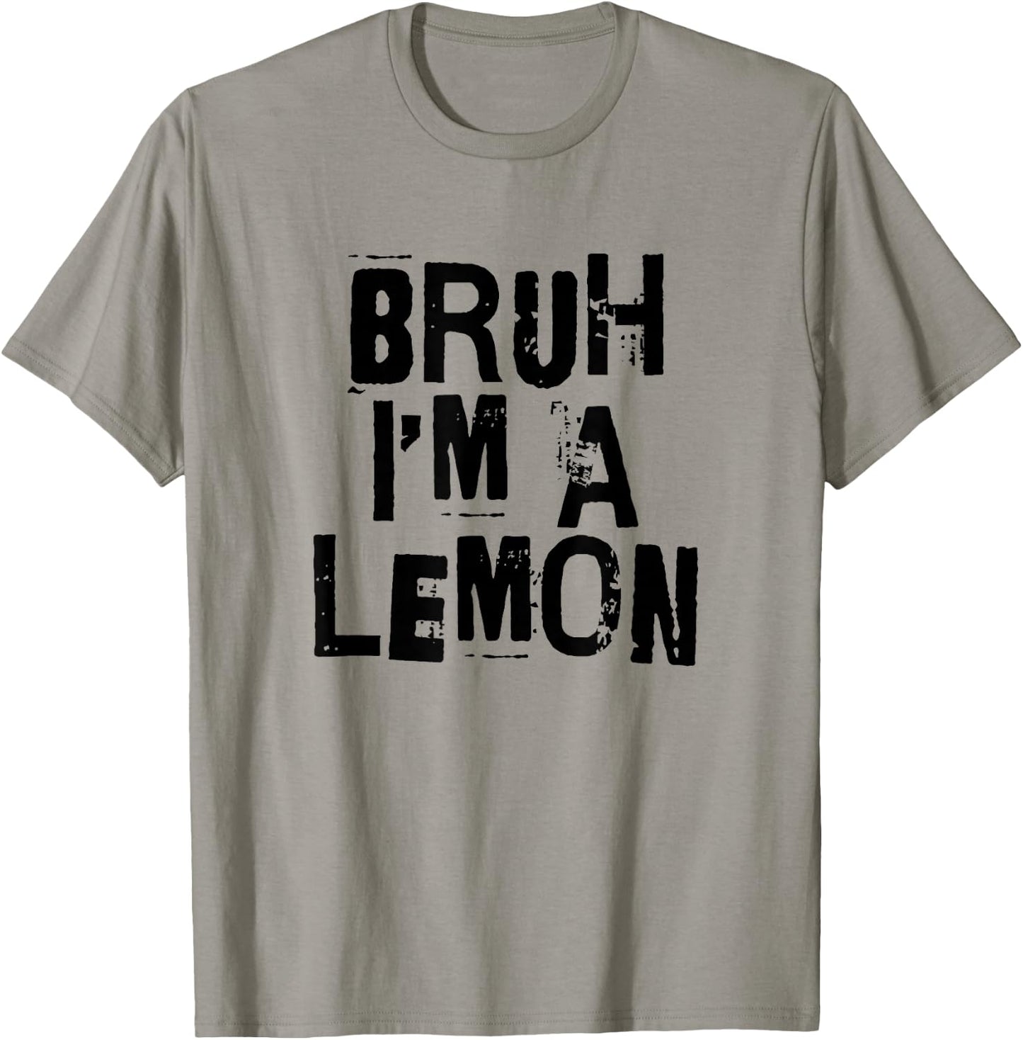 Bruh I'm A Lemon Funny Halloween Costume Men Women Boy Girl T-Shirt - T-Shirt | Sand