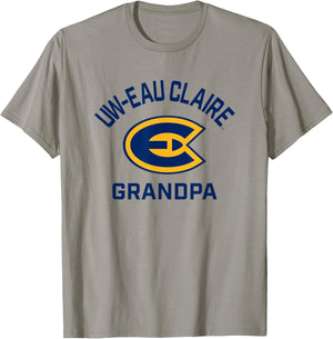 University of Wisconsin-Eau Claire Blugolds Arched Grandpa T-Shirt - T-Shirt | Sand