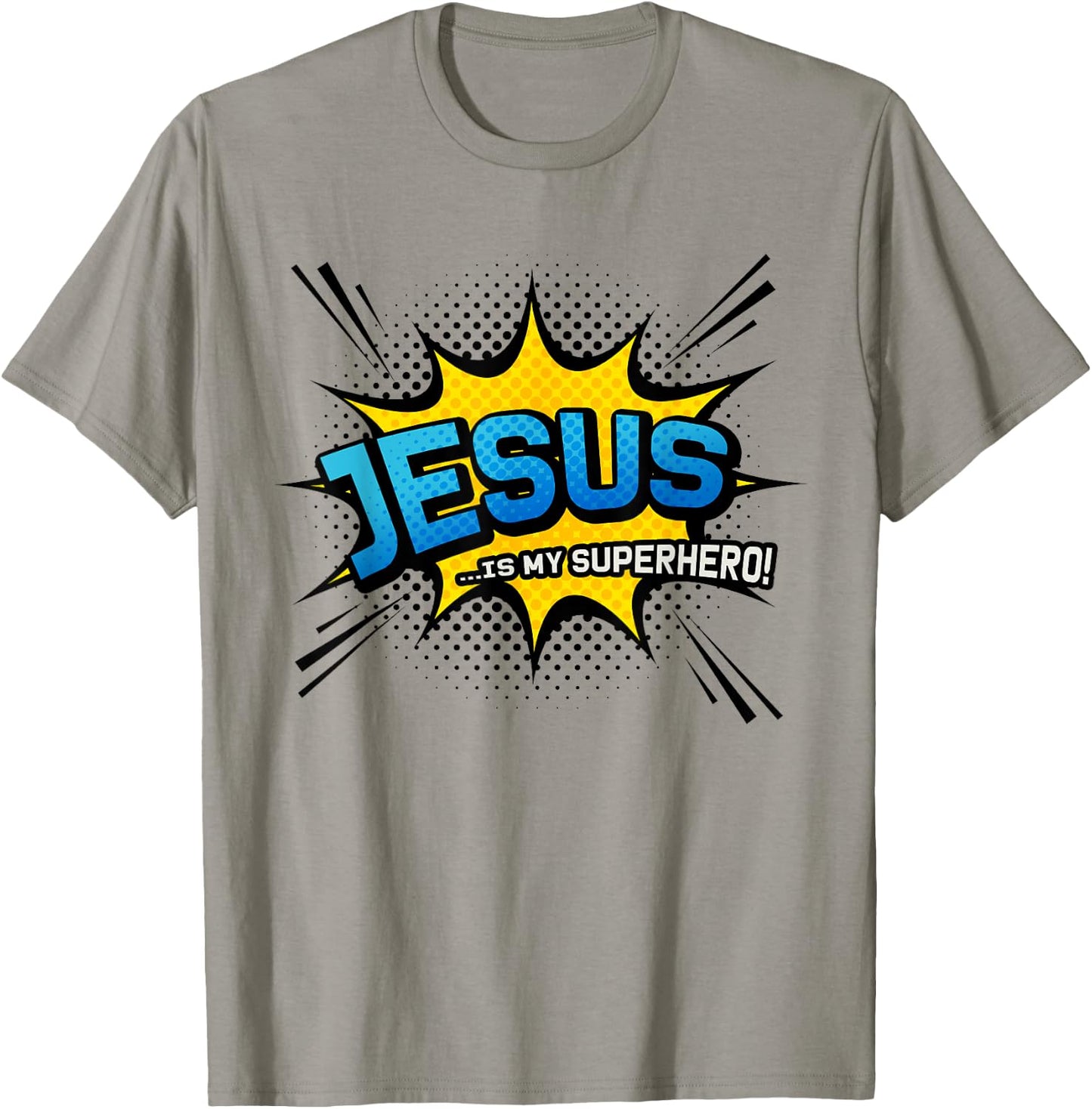 Jesus is My Superhero - Funny Cool Comic Book T-Shirt - T-Shirt | Sand
