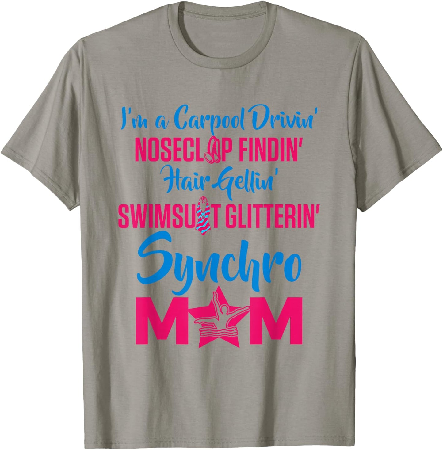Synchronized Swimming Synchro Mom T-Shirt - T-Shirt | Sand