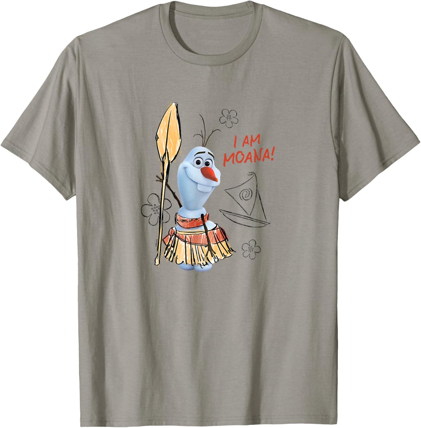 Frozen - Olaf I am Moana! T-Shirt - T-Shirt | Sand