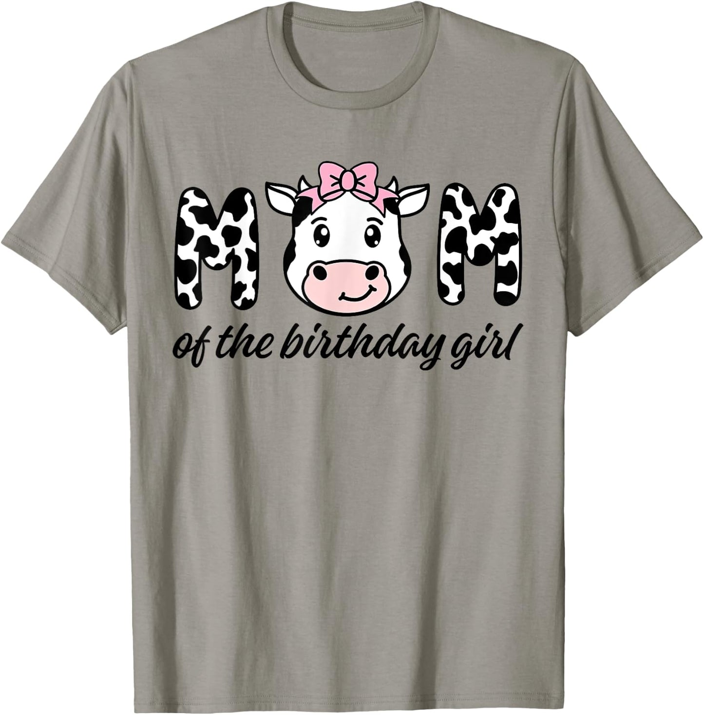 Cow Mom Birthday Family Matching Mothers Day Boy Girl Farm T-Shirt - T-Shirt | Sand