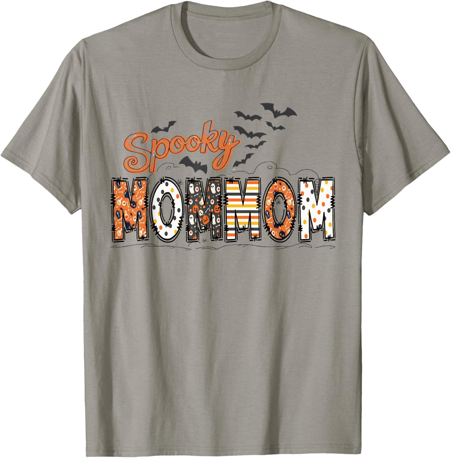 Spooky Mommom Halloween Mommom Life Family Matching T-Shirt - T-Shirt | Sand