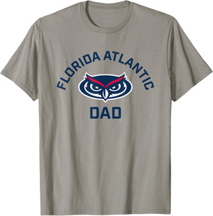 Florida Atlantic University FAU Owls Arched Dad T-Shirt - T-Shirt | Sand