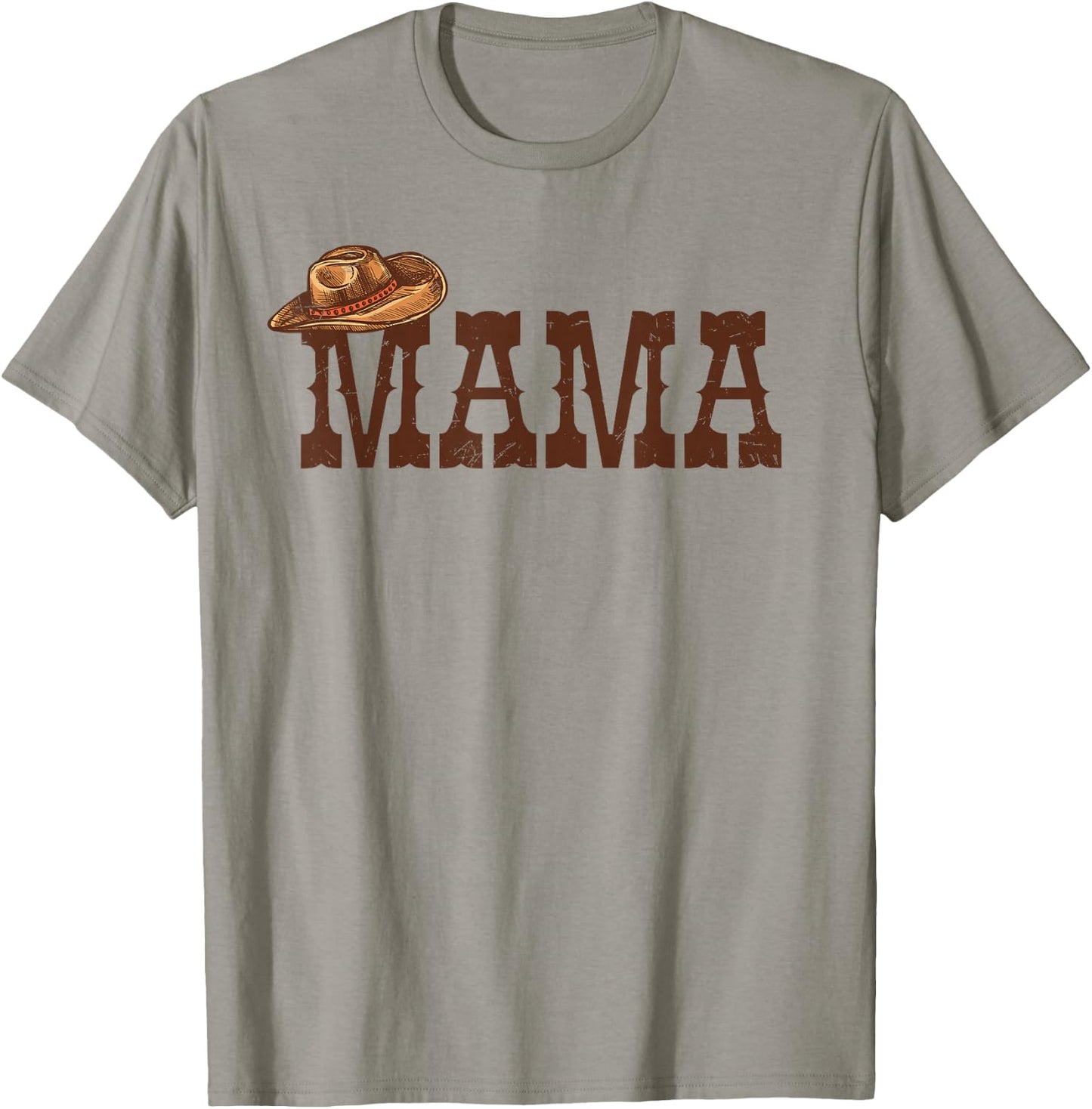 Mama Mom Western Family Matching Birthday Cowboy Cowgirl T-Shirt - T-Shirt | Sand