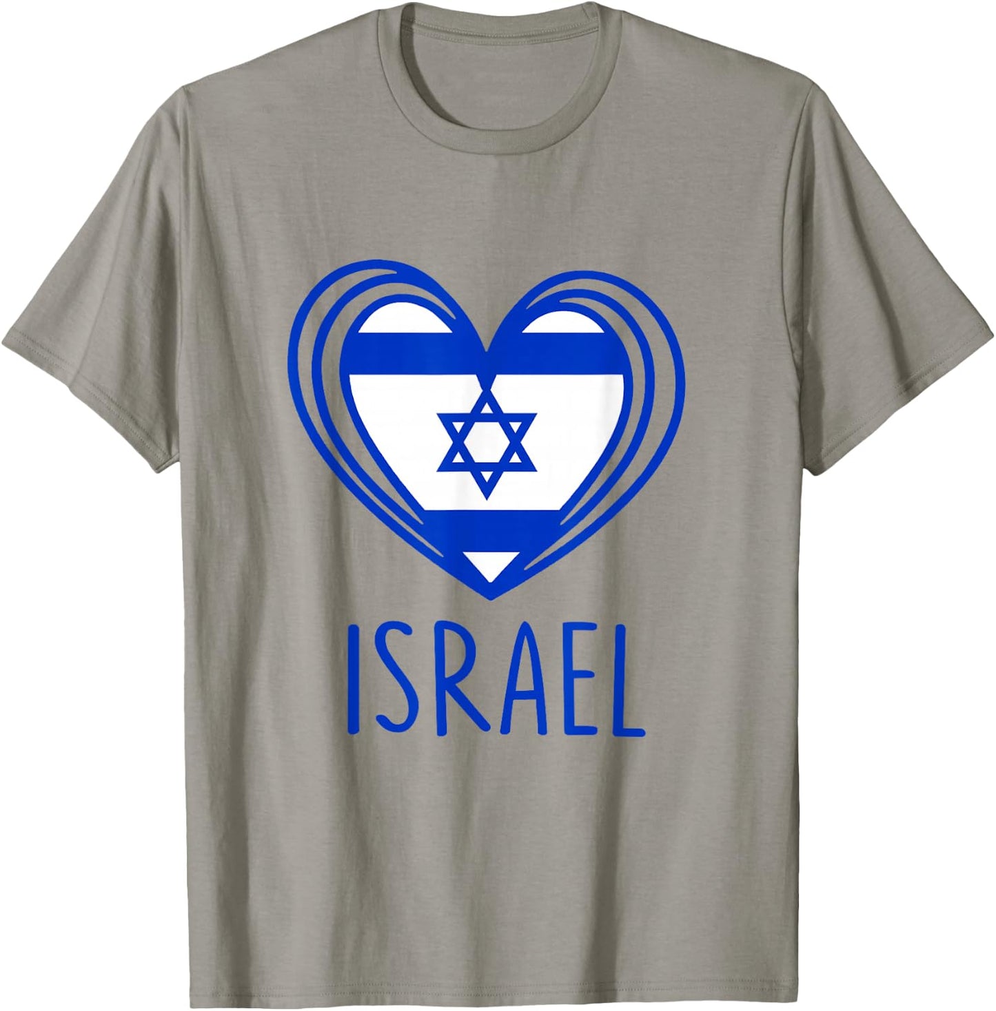 Patriotic Israel Pride Israeli Heart Flag Israel Shirt Kids T-Shirt - T-Shirt | Sand