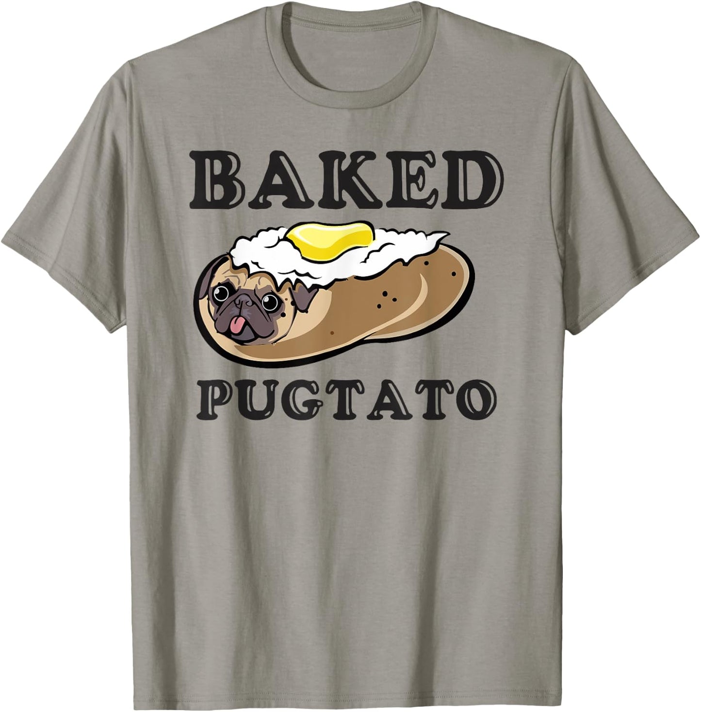 Pugtato, Funny Dog Lovers, Ladies Man Dog, I Love My Pug T-Shirt - T-Shirt | Sand