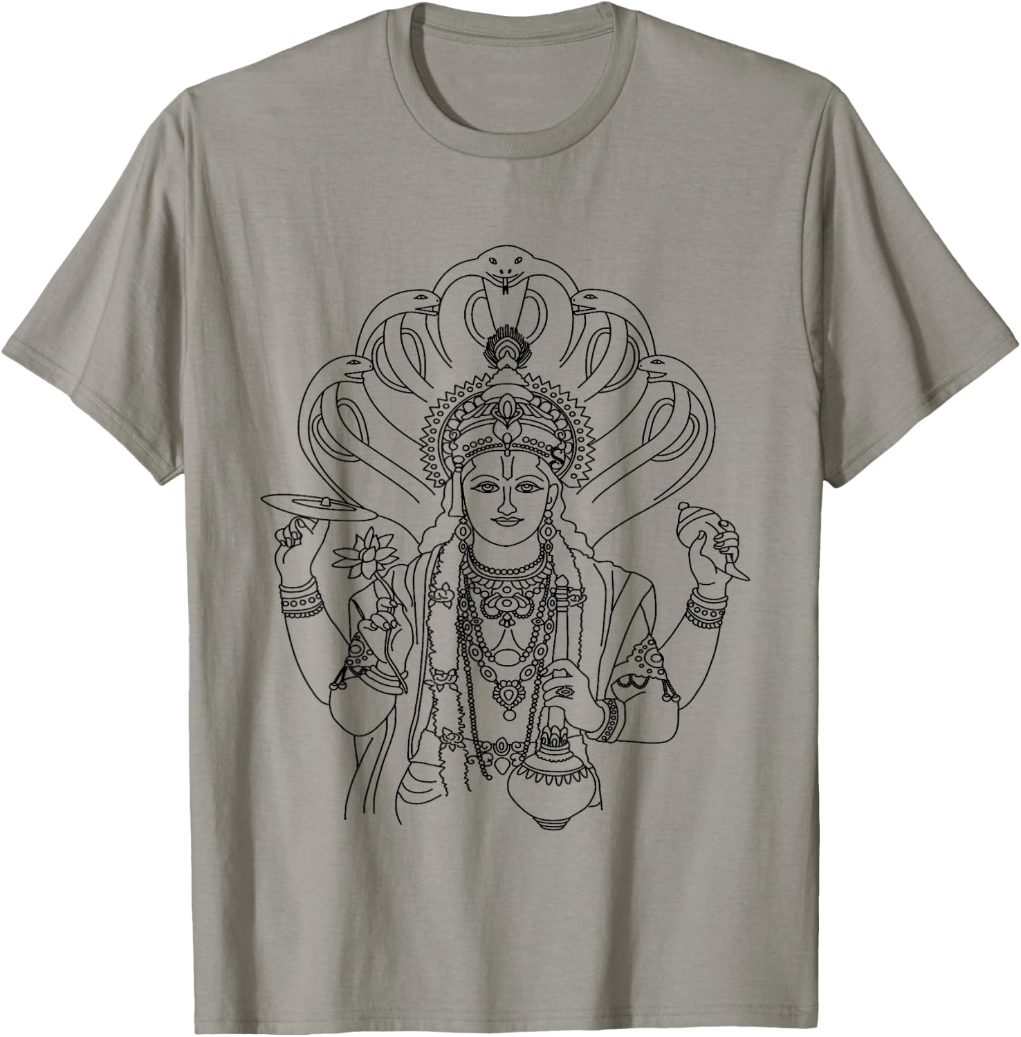 Vishnu Vedic Hindu God Hinduism T-Shirt - T-Shirt | Sand