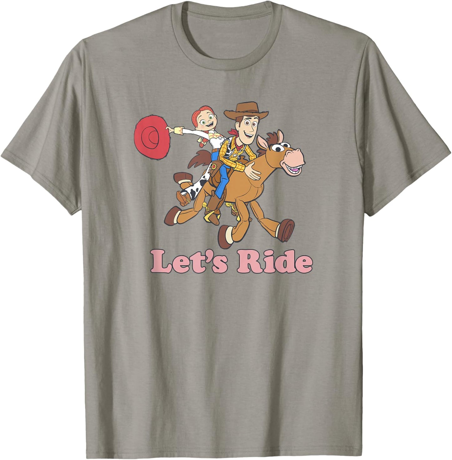 Disney Pixar Toy Story Woody & Jesse Let's Ride T-Shirt - T-Shirt | Sand