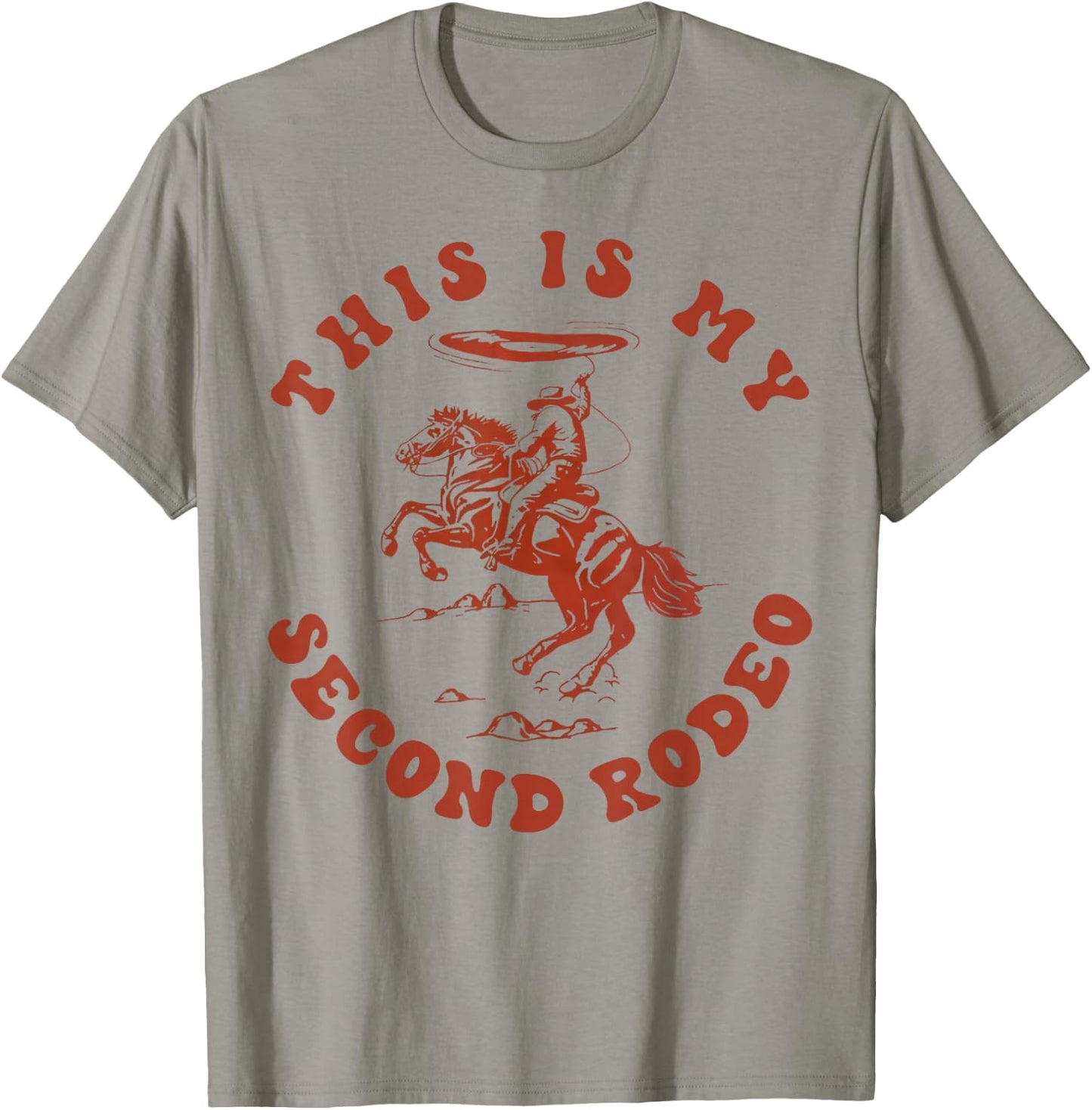 This Is My Second Rodeo Funny Cowboy Retro T-Shirt - T-Shirt | Sand