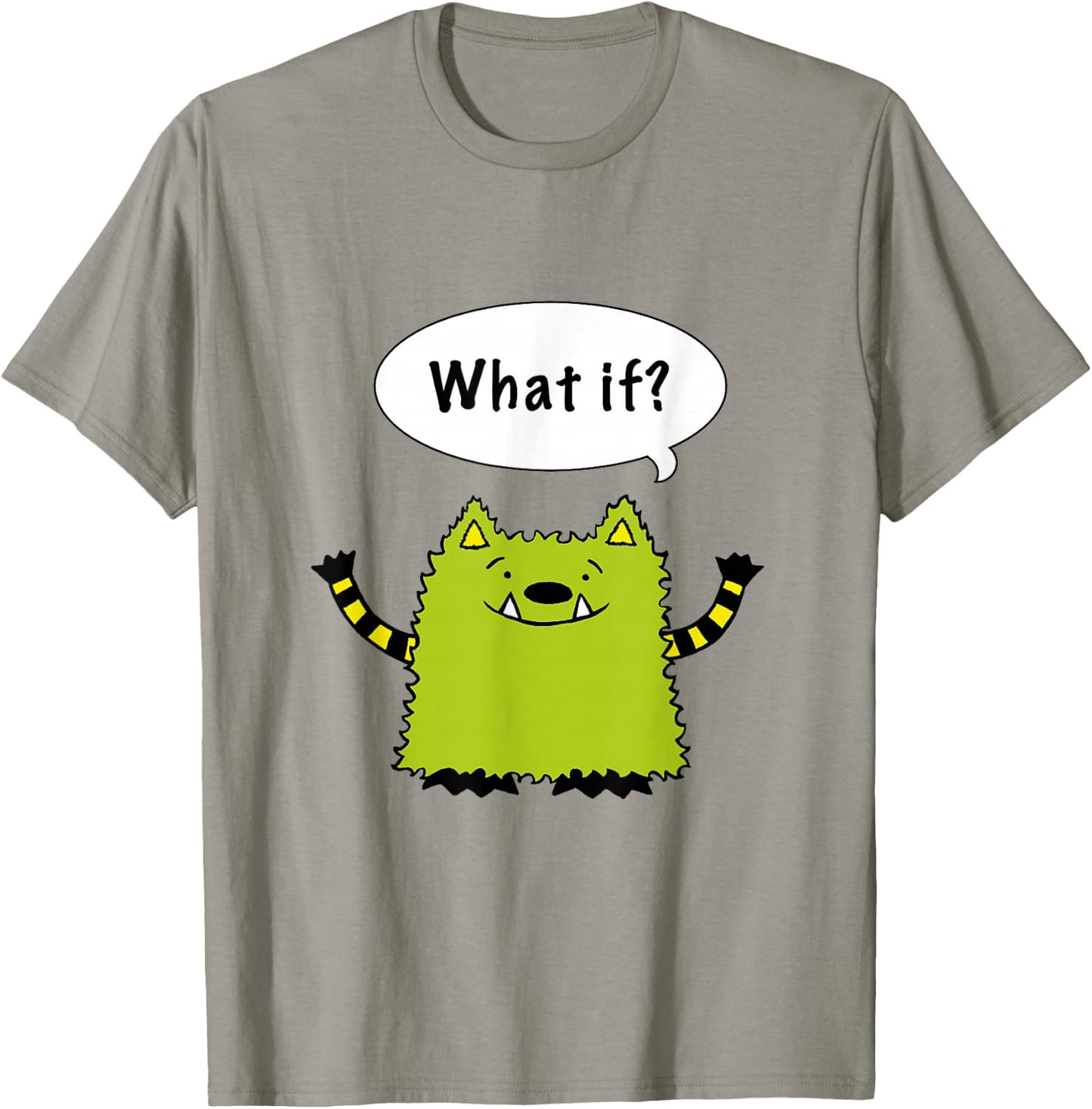 Whatif Monster 'What if?' Shirt - one-sided T-Shirt - T-Shirt | Sand