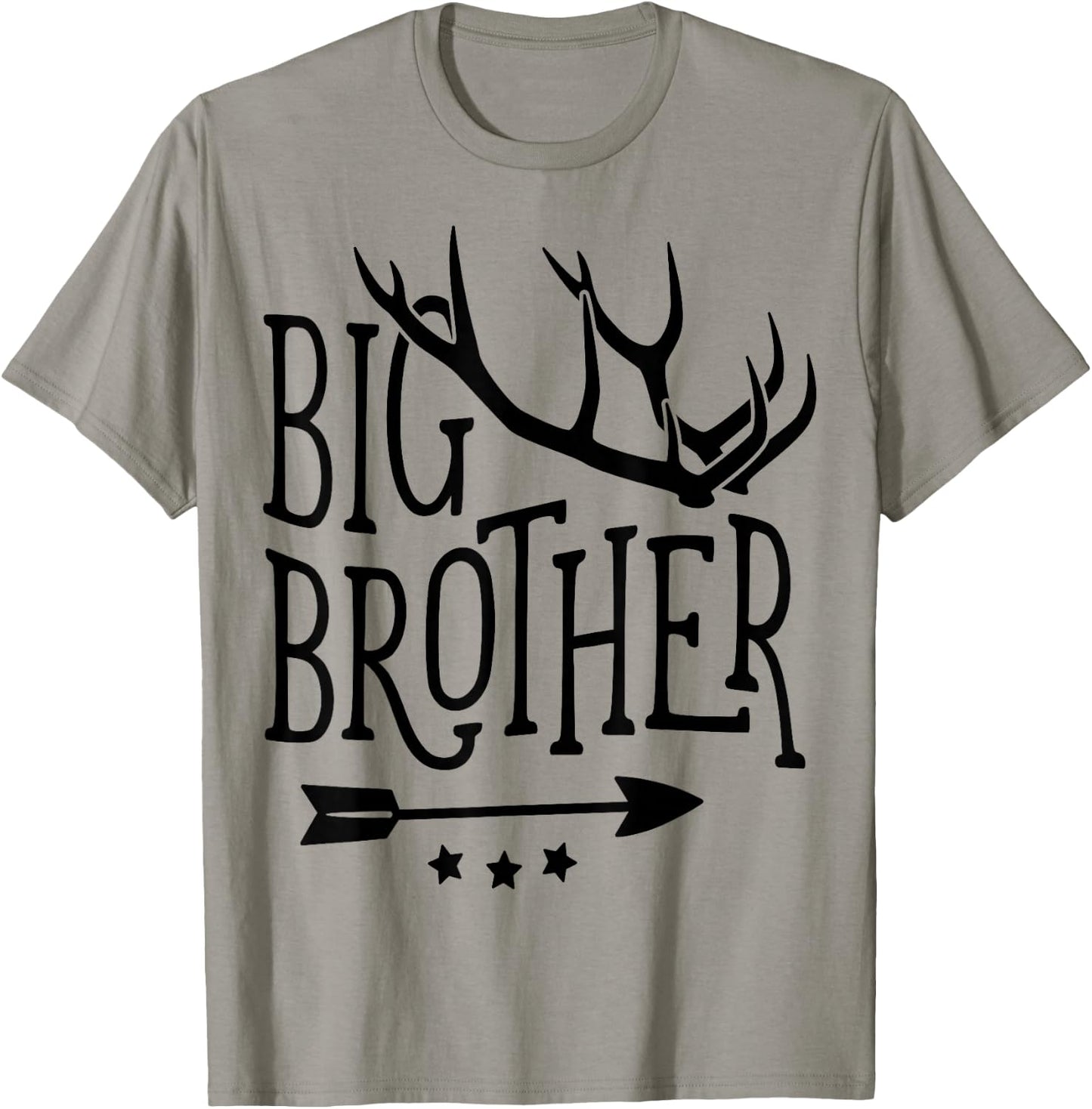 Big Brother Shirt Tribal Arrow Deer Antlers Kids Son Boys T-Shirt - T-Shirt | Sand
