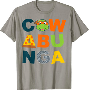 Teenage Mutant Ninja Turtles Cowabunga Large Lettered T-Shirt - T-Shirt | Sand