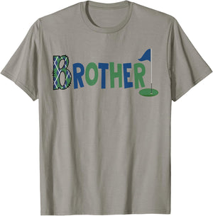 Brother of The Birthday Boy Hole in One Golf Sport Matching T-Shirt - T-Shirt | Sand
