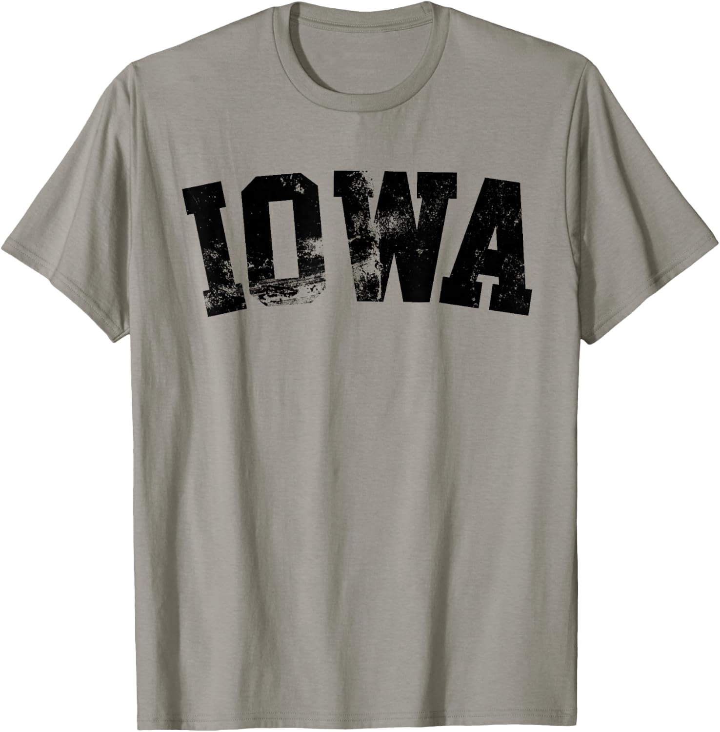 Retro Iowa Vintage Iowa Black Gold Iowa Throwback Design T-Shirt - T-Shirt | Sand