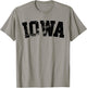 Retro Iowa Vintage Iowa Black Gold Iowa Throwback Design T-Shirt - T-Shirt | Sand