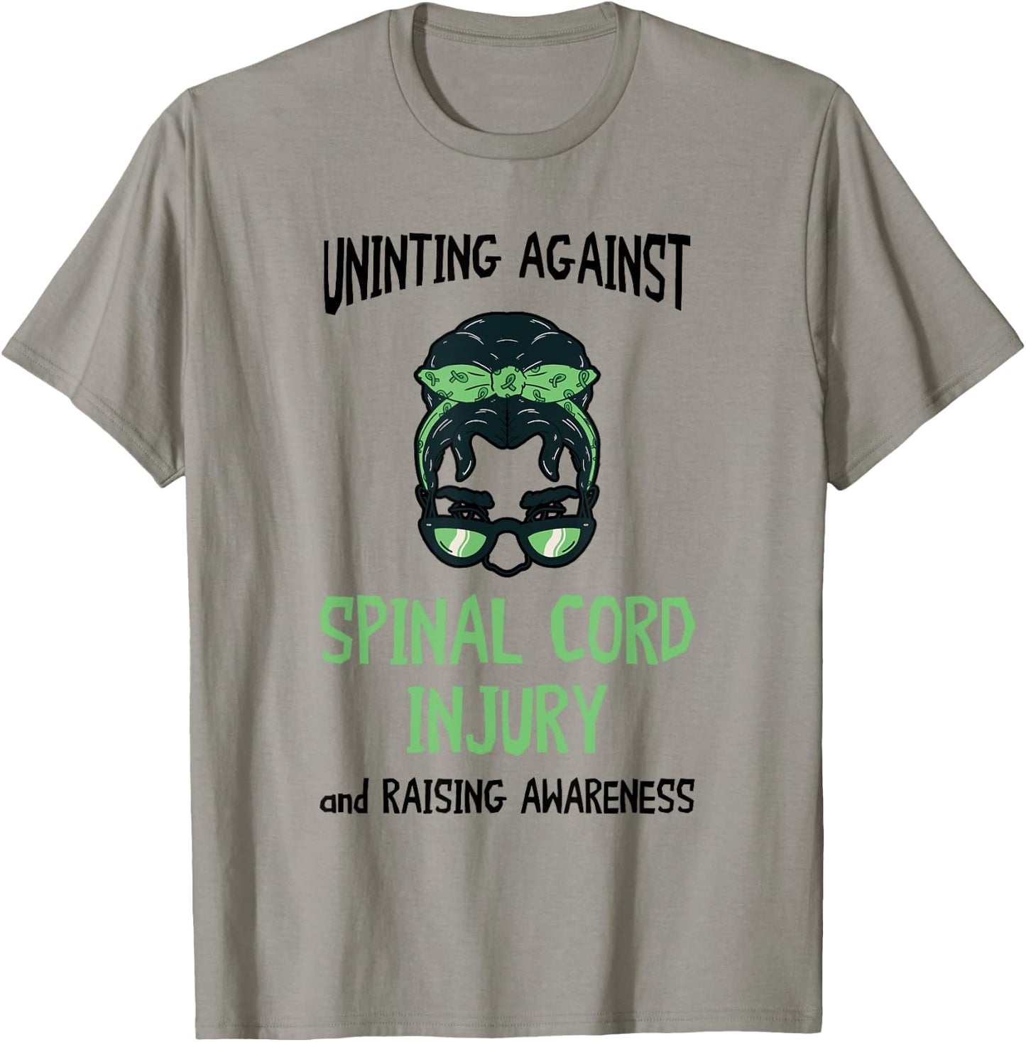 Uniting Spinal Cord Injury Spinal Cord Injury Awareness T-Shirt - T-Shirt | Sand
