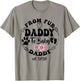 New Dad Fathers Day From Fur Daddy To Baby Daddy 2026 T-Shirt - T-Shirt | Sand