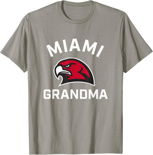 Miami University Ohio Redhawks Arched Grandma T-Shirt - T-Shirt | Sand