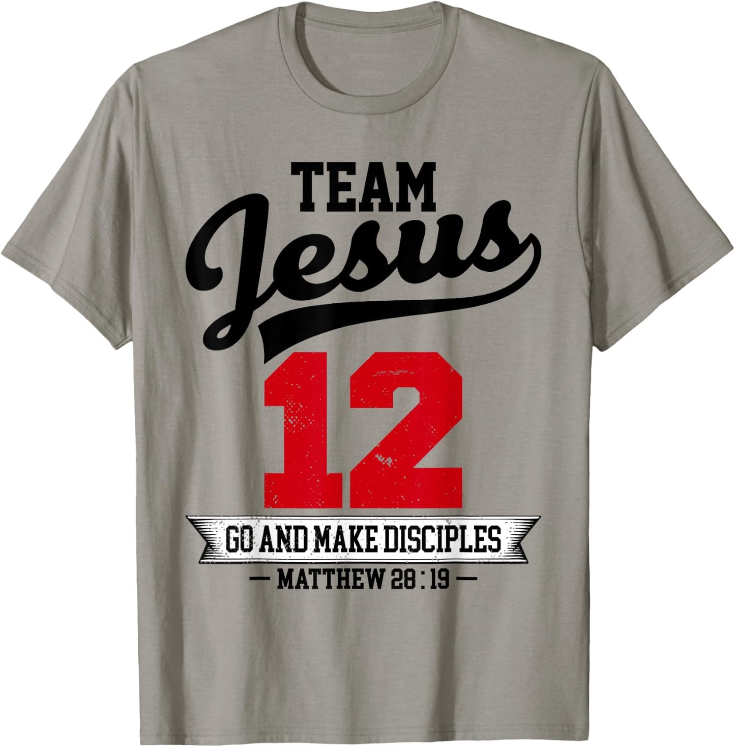 Jesus and Baseball Team Jesus Christian Matthew 28:19 Love T-Shirt - T-Shirt | Sand