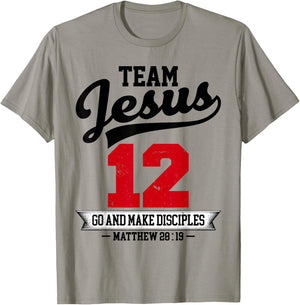 Jesus and Baseball Team Jesus Christian Matthew 28:19 Love T-Shirt - T-Shirt | Sand
