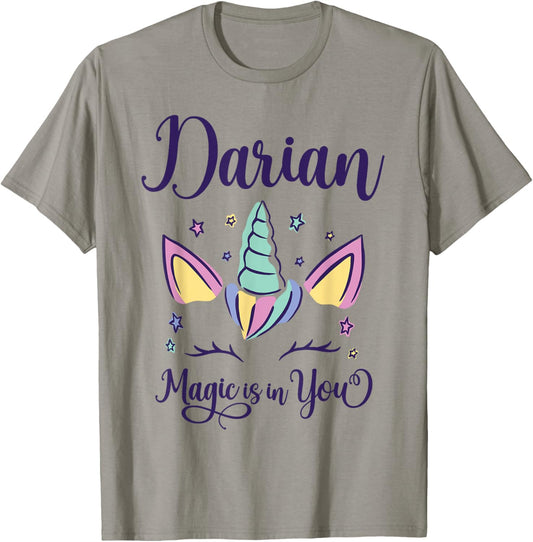 First Name Darian Personalized I Love Darian T-Shirt - T-Shirt | Sand