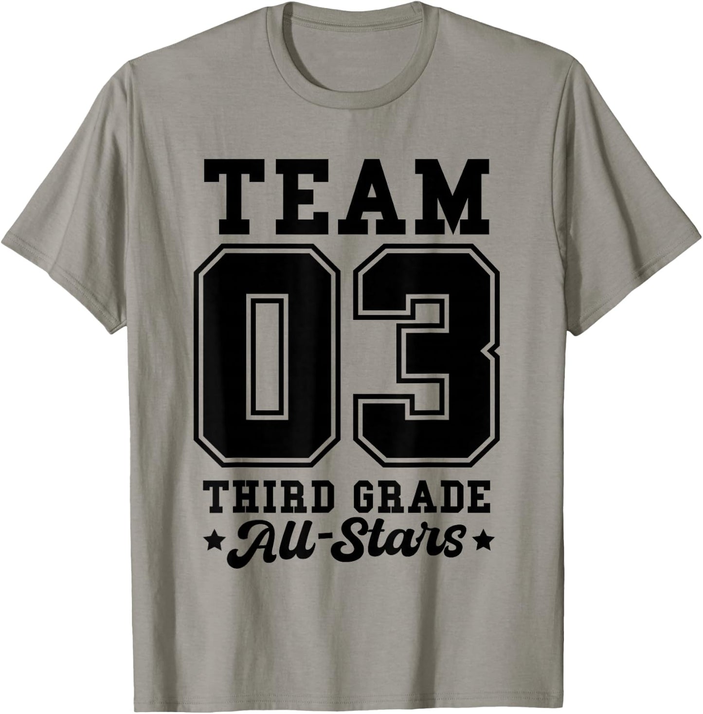 Team 3rd Grade All-Stars Back To School Sports Jersey T-Shirt - T-Shirt | Sand