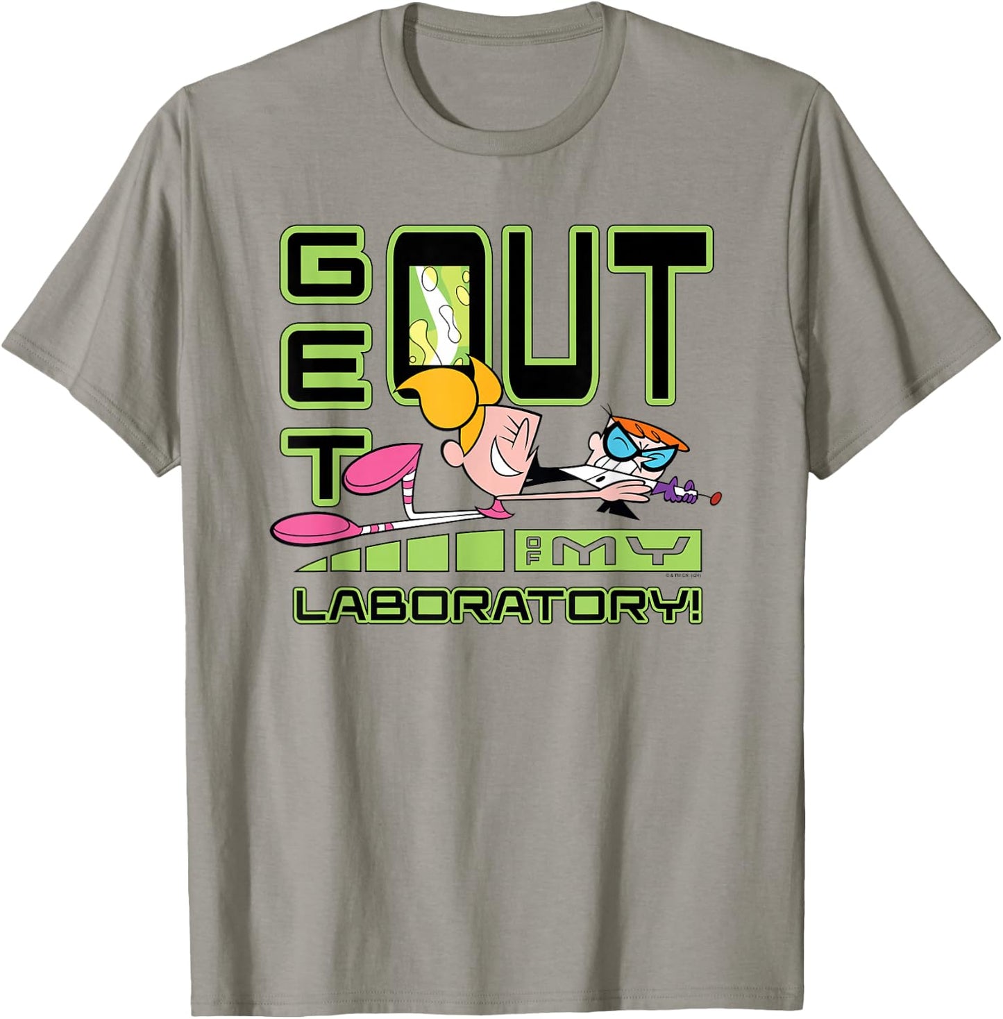 Dexter's Laboratory DeeDee Get Out of My Laboratory Cartoon T-Shirt - T-Shirt | Sand