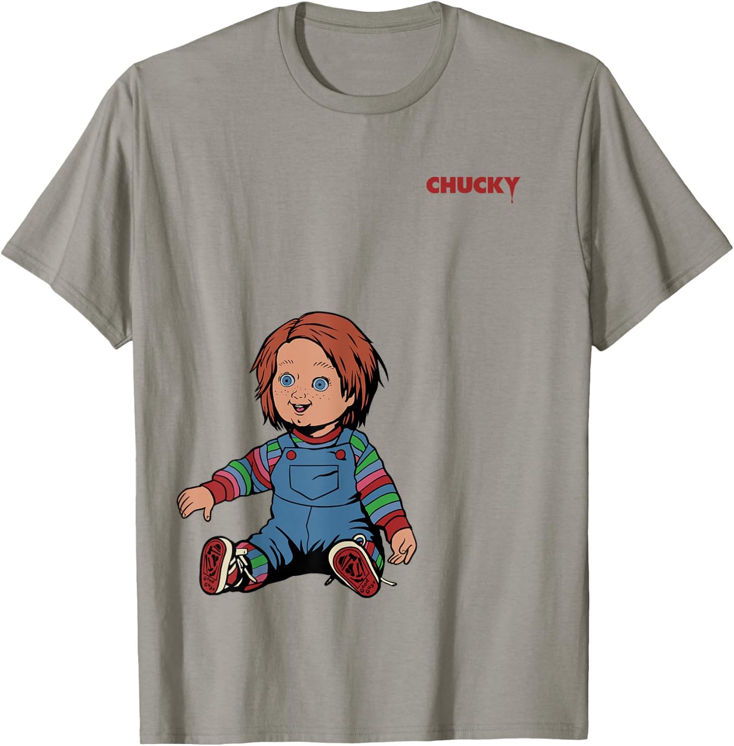 Chucky Little Angel Front & Back T-Shirt - T-Shirt | Sand