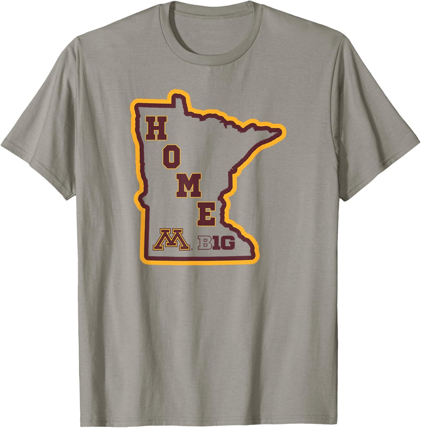 Minnesota Golden Gophers Big 10 Home State Logo T-Shirt - T-Shirt | Sand
