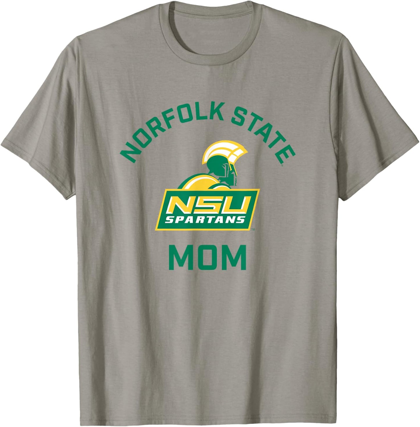 Norfolk State University Spartans Arched Mom T-Shirt - T-Shirt | Sand