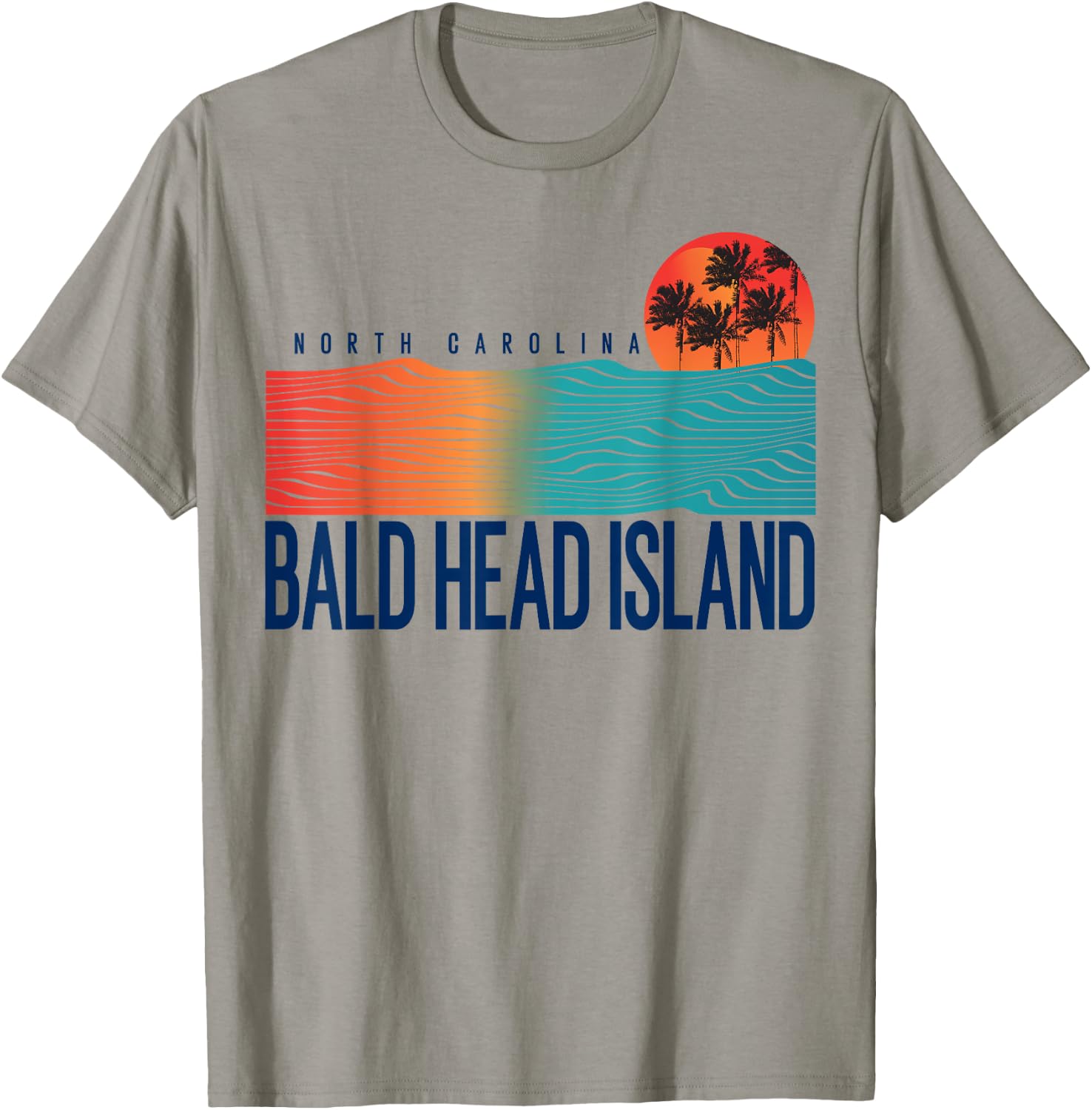 Bald Head Island Beach North Carolina Women Men Surfboarding T-Shirt - T-Shirt | Sand