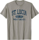 Vintage St Lucia Est 1979 Retro Kids Souvenir T-Shirt - T-Shirt | Sand