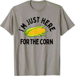I'm Just Here for The Corn Funny Corn On The Cob T-Shirt - T-Shirt | Sand