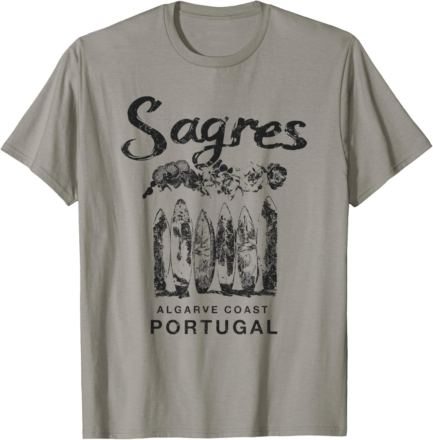 Sagres Portugal Surfing Retro Vintage T-Shirt - T-Shirt | Sand