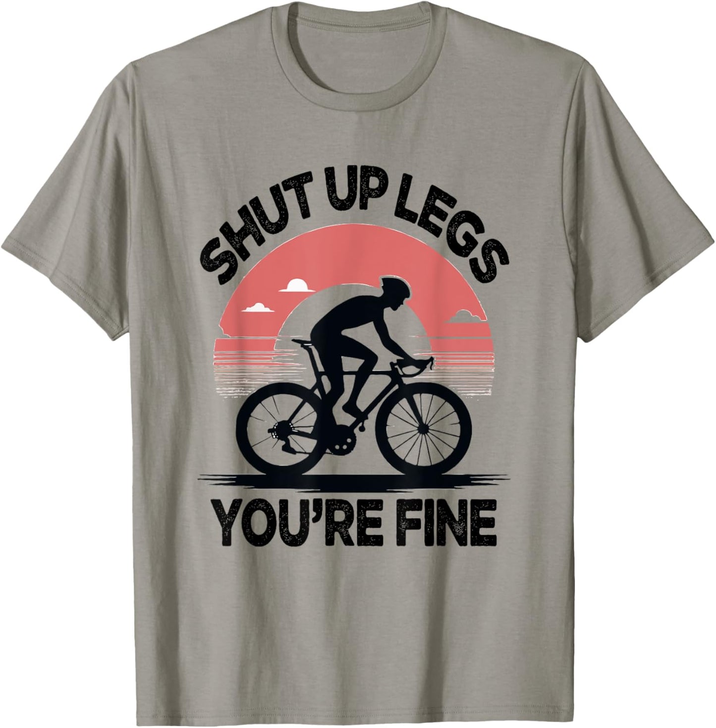 Shut Up Legs You’re Fine Funny Gift Mountain Bike T-Shirt - T-Shirt | Sand