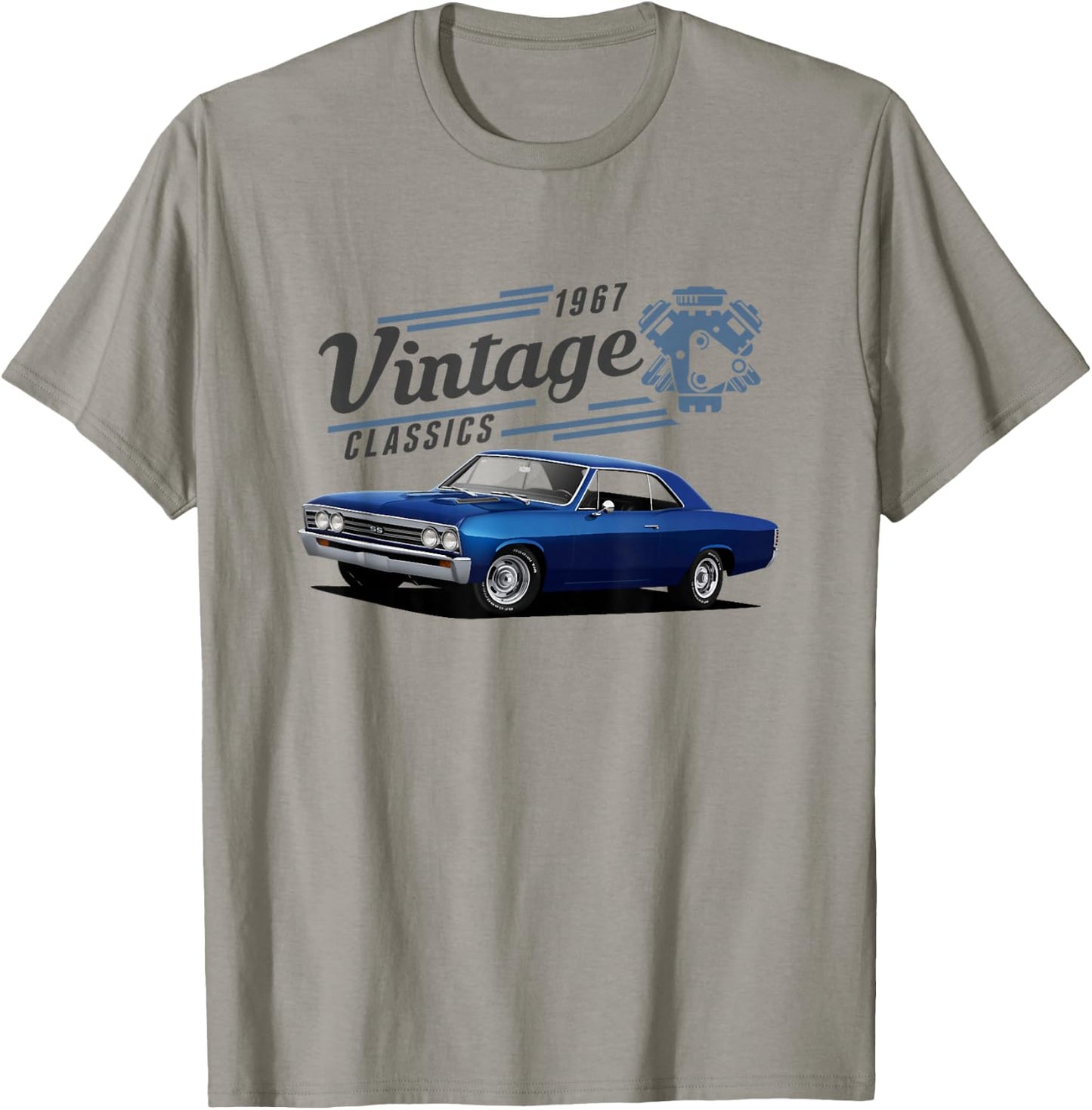 1967 67 Chevelle SS Trending Chevys Vintage Muscle Car T-Shirt - T-Shirt | Sand