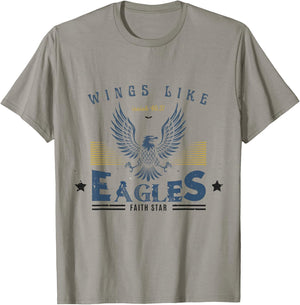 Faith Star - "Wings Like Eagles " vintage T-Shirt - T-Shirt | Sand