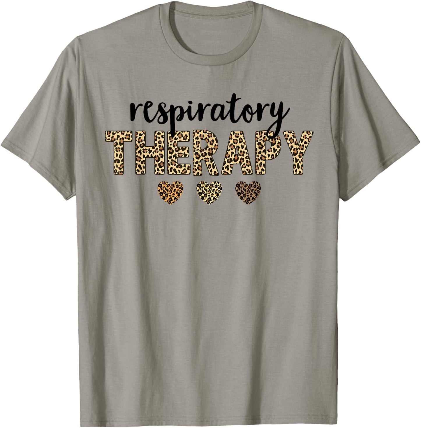 respiratory Therapy Leopard Women respiratory Therapy Squad T-Shirt - T-Shirt | Sand