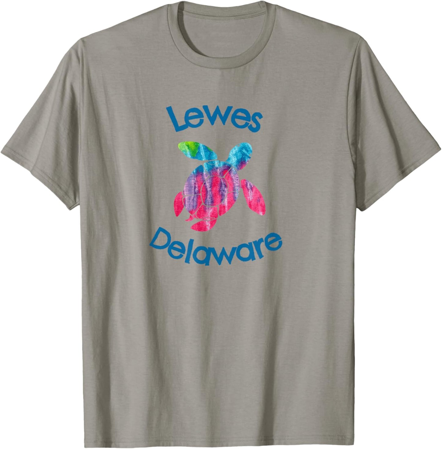 Lewes Delaware Beach Rustic Watercolor Loggerhead Turtle T-Shirt - T-Shirt | Sand
