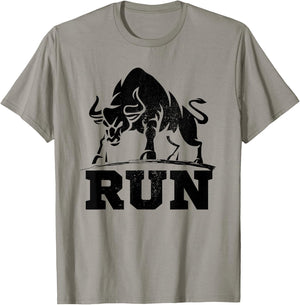 Raging Bulls Running of Bull Bullfight Cowboys Lover Animal T-Shirt - T-Shirt | Sand