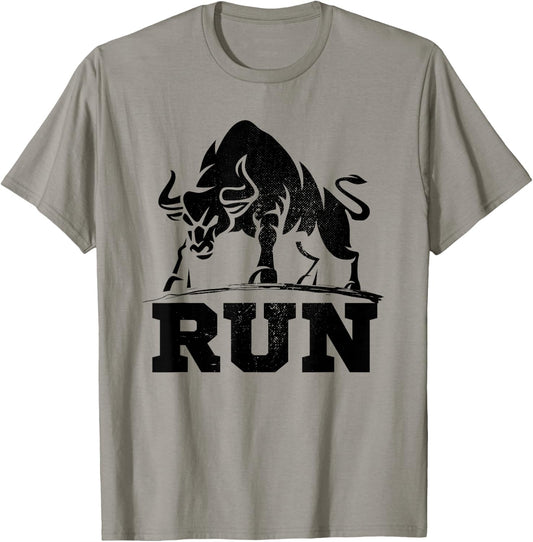 Raging Bulls Running of Bull Bullfight Cowboys Lover Animal T-Shirt - T-Shirt | Sand