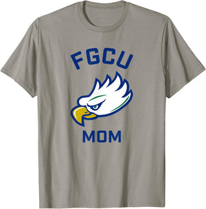 Florida Gulf Coast University FGCU Eagles Arched Mom T-Shirt - T-Shirt | Sand
