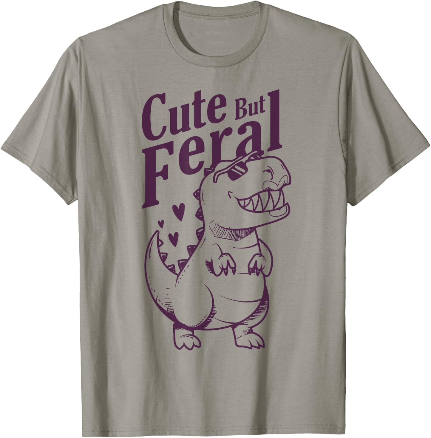 Cute But Feral Girls Kids Toddler T-Shirt - T-Shirt | Sand