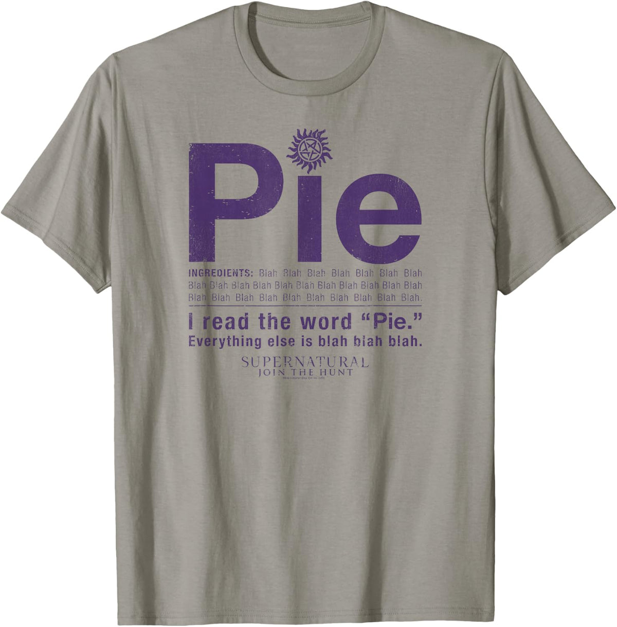 Supernatural Pie T-Shirt - T-Shirt | Sand