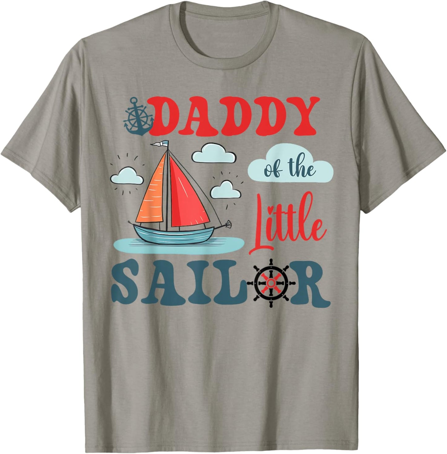 Daddy of The Birthday Sailor Nautical Birthday Matching T-Shirt - T-Shirt | Sand