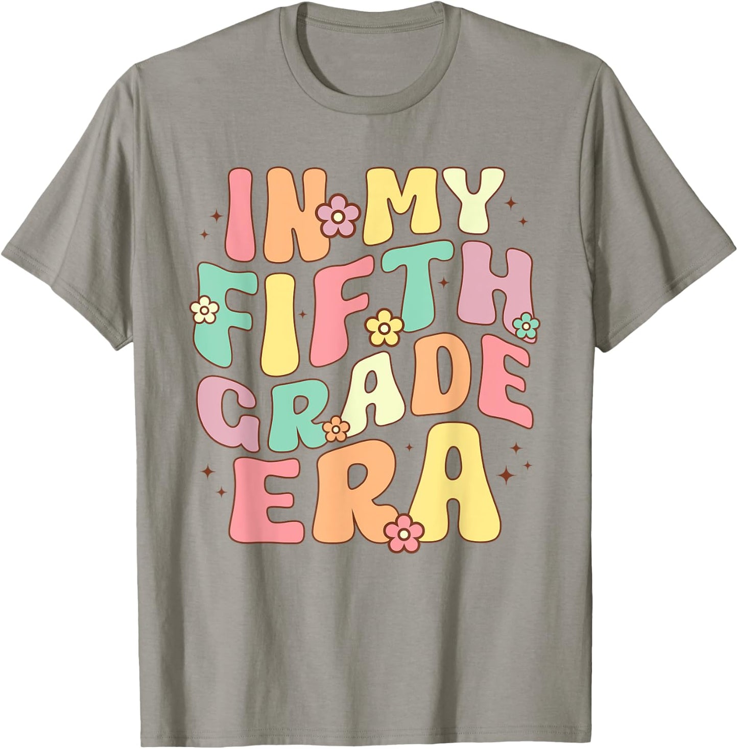In My Fifth Grade Era 5th Grade Groovy Back to School T-Shirt - T-Shirt | Sand