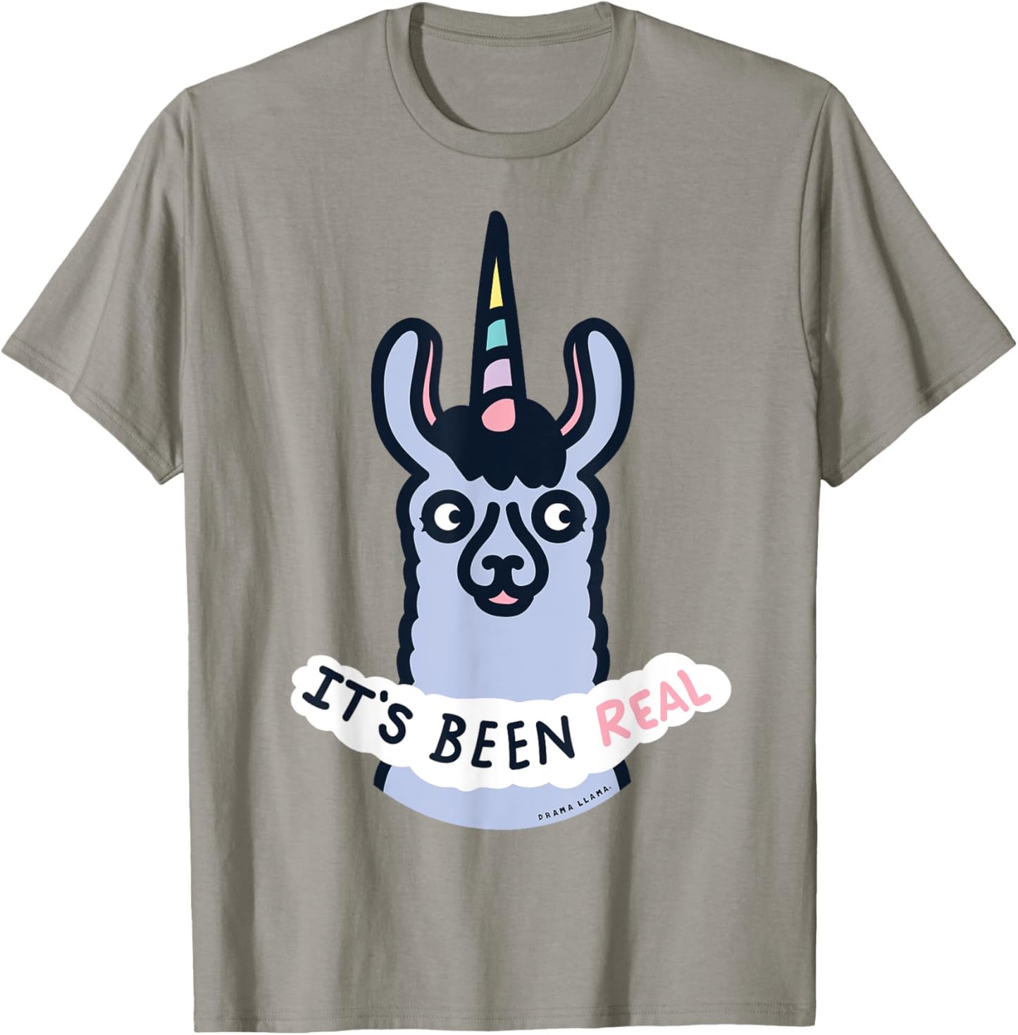 It's Been Real Llamacorn Unicorn Last Day of Work Shirt T-Shirt - T-Shirt | Sand